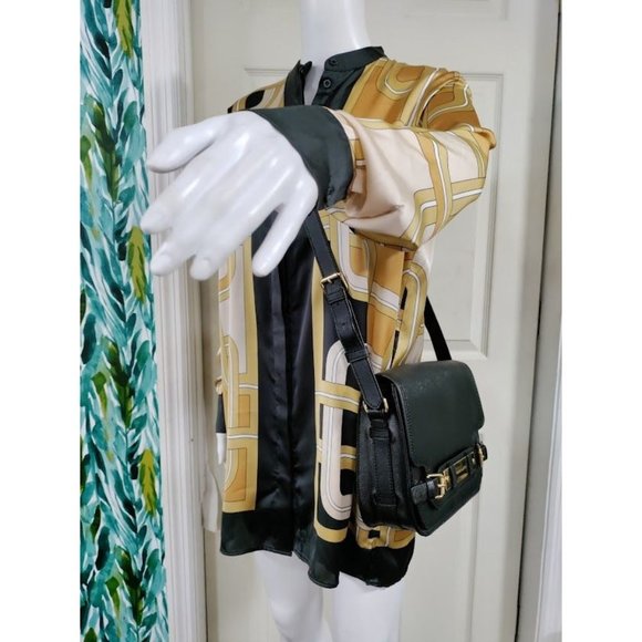 Vince Camuto Adjustable Strap Genuine Leather Crossbody Bag Black Women's - Picture 5 of 14